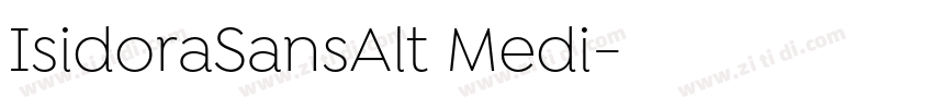IsidoraSansAlt Medi字体转换